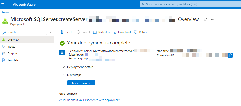 MSSQL Server create complete