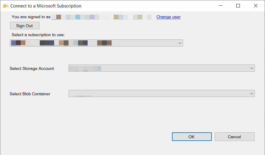 Azure connect to a storage container