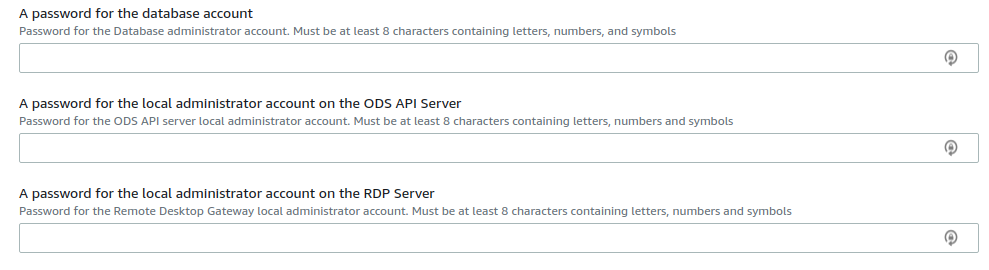 Password Parameters