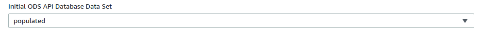 Initial ODS API Database Populated DataSet