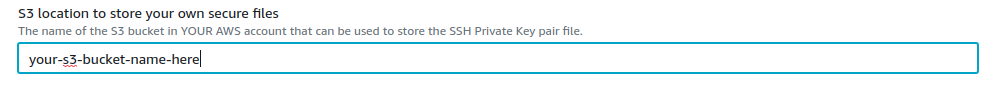 S3 Location of Secure Files