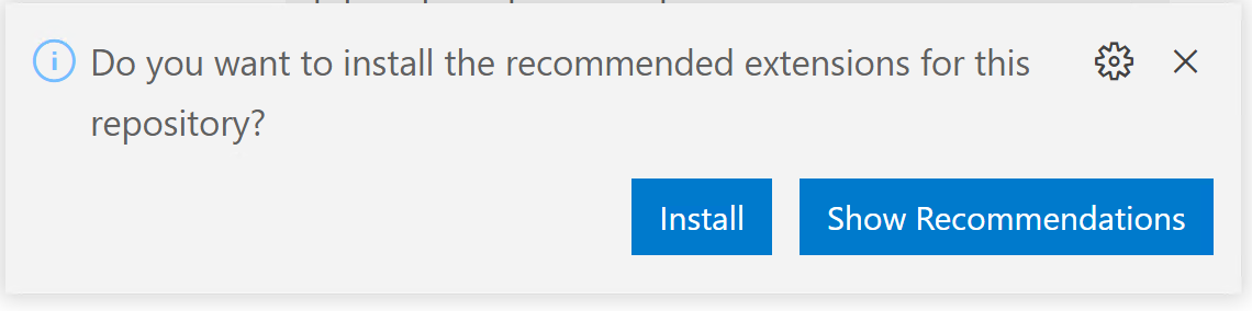 Install
recomendations