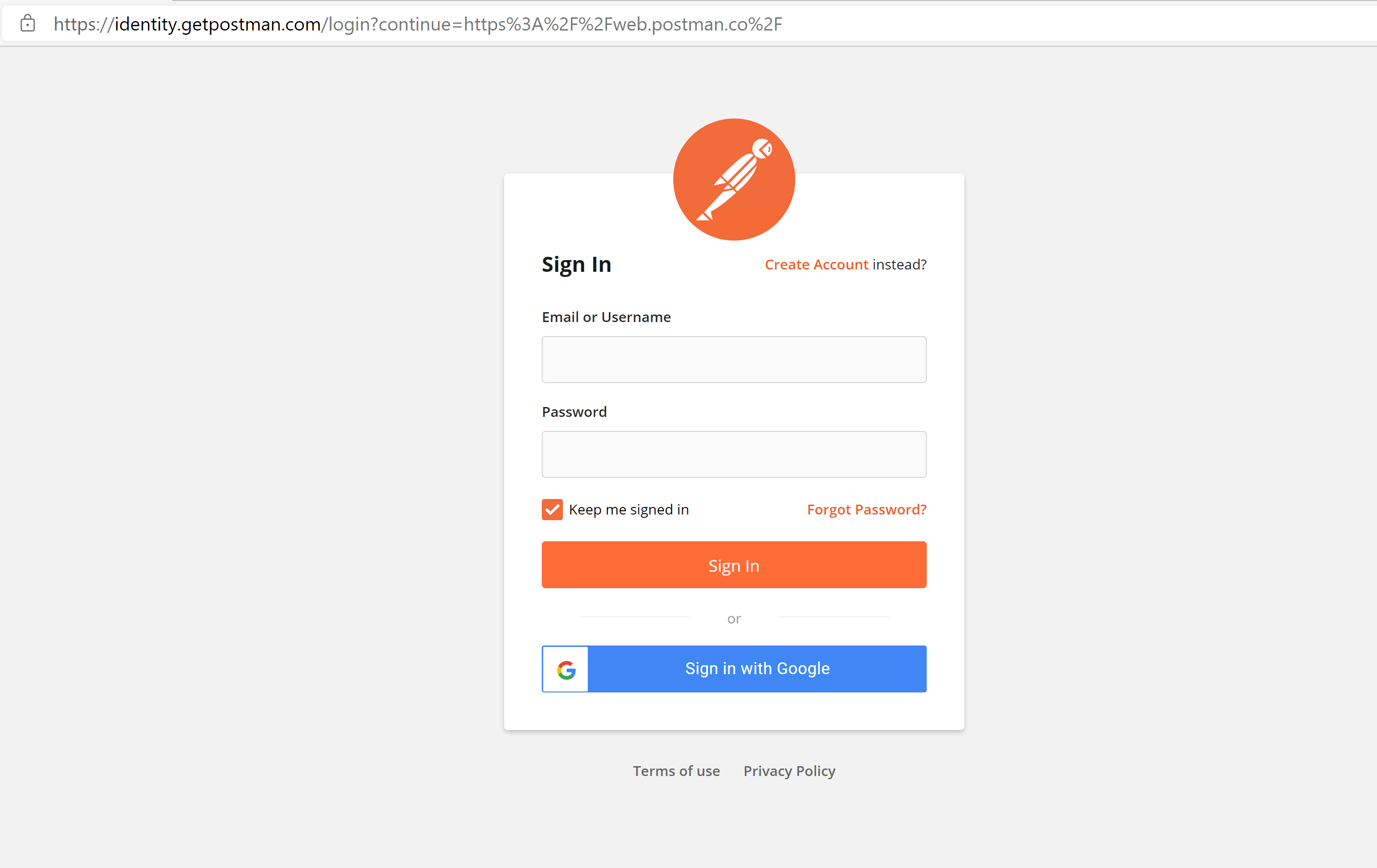 Login Page