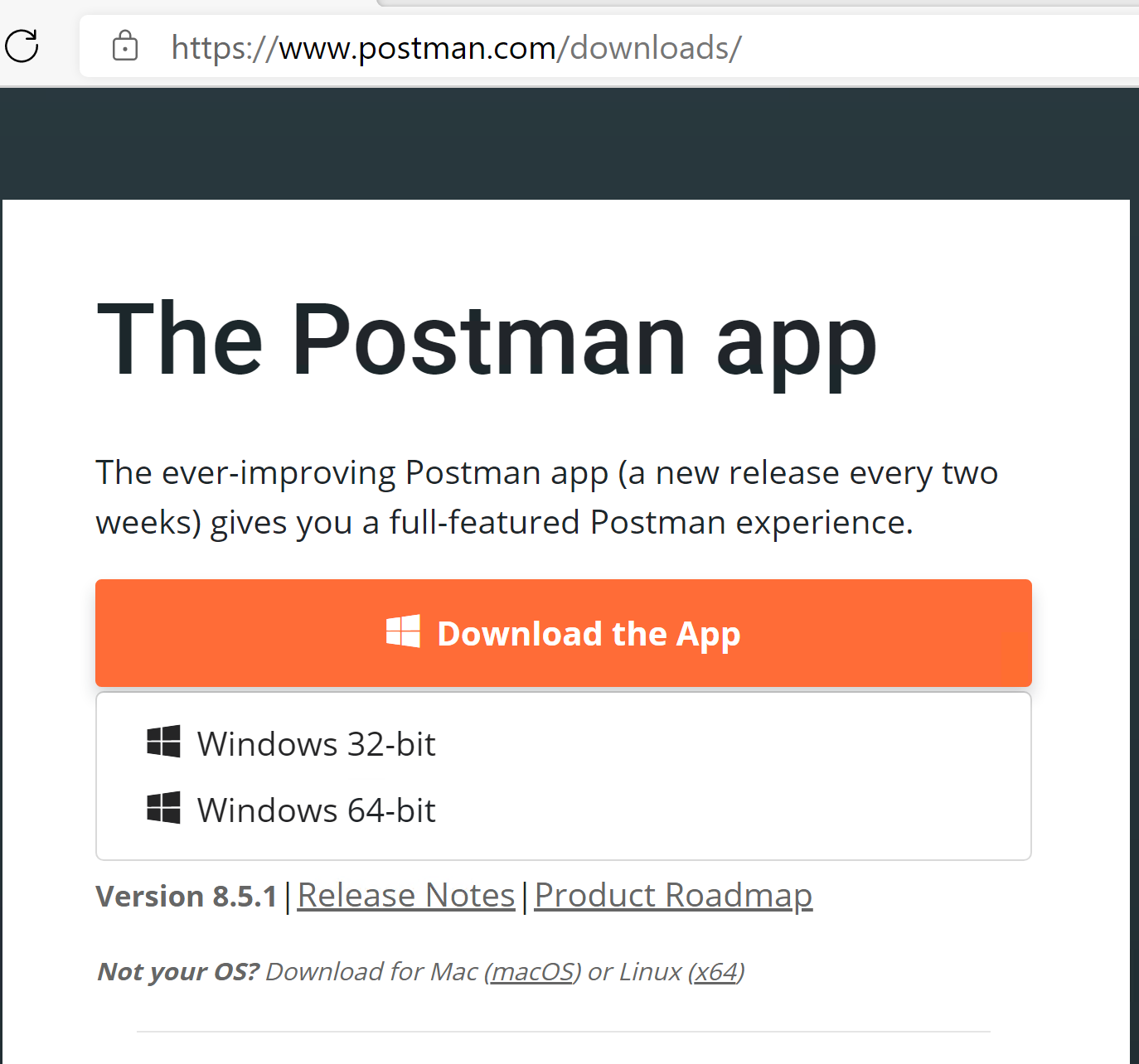 Download Postman Desktop