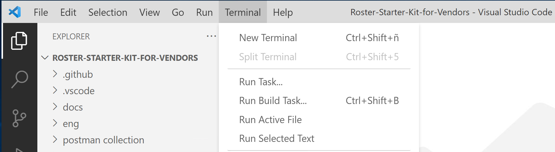 Open
terminal