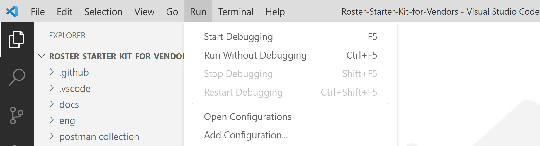 Start
Debugging