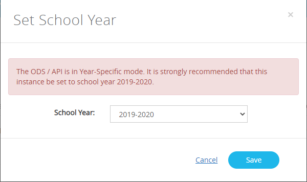 Error School Year