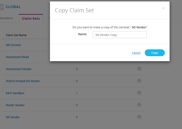 Copy Claim Set