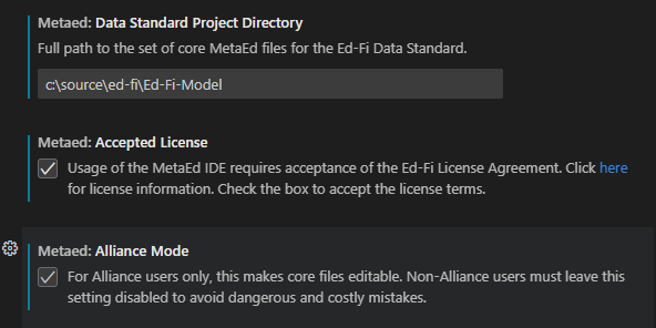 Data standard project directory